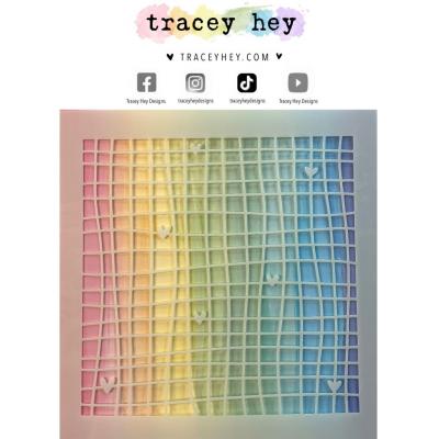 Tracey Hey Stencil - Grid